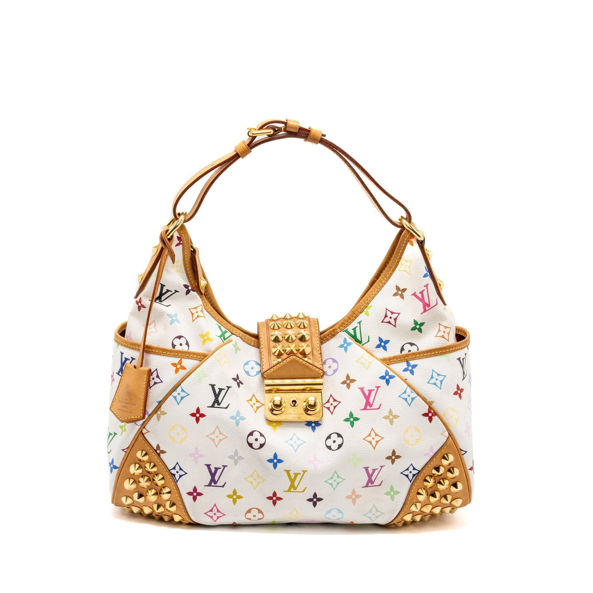 LOUIS VUITTON CHRISSIE SHOULDER BAG MONOGRAM CANVAS WHITE MULTICOLOUR GHW