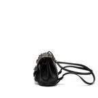 CHANEL MINI DUMA BACKPACK LAMBSKIN BLACK LGHW (MICROCHIP)
