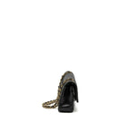CHANEL MEDIUM CLASSIC FLAP BAG LAMBSKIN BLACK GHW