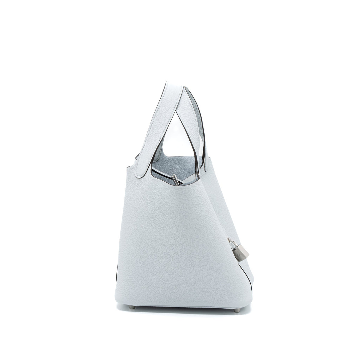 Hermes Picotin 18 Clemence Blue Pale SHW