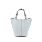 Hermes Picotin 18 Clemence Blue Pale SHW