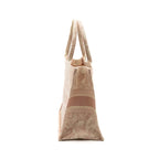 DIOR MEDIUM BOOK TOTE BAG PINK TOILE DE JOUY EMBROIDERY