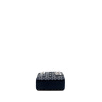 DIOR MINI LADY DIOR SATIN CRYSTAL DARK BLUE SHW