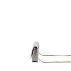 CHANEL CLASSIC WALLET ON CHAIN CAVIAR LIGHT GREY LGHW (MICROCHIP)