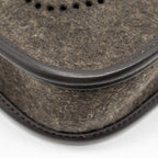 Hermes Mini Evelyne Feutre/Swift/Sangle Wool Ebene GHW