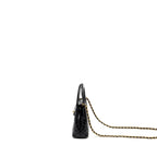 CHANEL MINI KELLY SHOPPING TOTE BAG CALFSKIN GHW (MICROCHIP)
