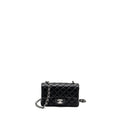 CHANEL MINI RECTANGULAR FLAP BAG LAMBSKIN BLACK SHW (MICROCHIP)