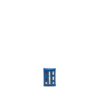 Hermes Calvi Duo Card Holder Swift Limited Print Blue France/Mauve Sylvestre SHW