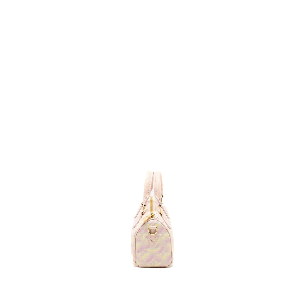 LOUIS VUITTON NANO SPEEDY MONOGRAM EMPREINTE PINK/MULTICOLOUR GHW (NEW VERSION)