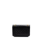 CHANEL 2.55 226 REISSUE FLAP BAG AGED CALFSKIN BLACK GHW
