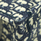 DIOR SMALL BOOK TOTE BAG BLUE OBLIQUE JACQUARD