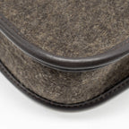 Hermes Mini Evelyne Feutre/Swift/Sangle Wool Ebene GHW