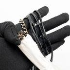 CHANEL 24S MINI 31 BAG SHINY LAMBSKIN BLACK LGHW (MICROCHIP)