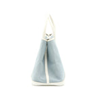 HERMES GARDEN PARTY 36 LEATHER/CANVAS LIGHT BLUE/BLANC SHW