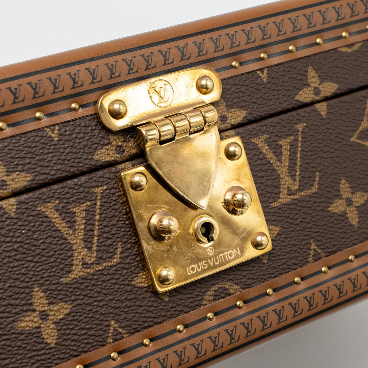 Louis Vuitton coffret 8 montres watch case monogram canvas GHW