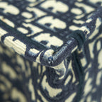 DIOR SMALL BOOK TOTE BAG BLUE OBLIQUE JACQUARD
