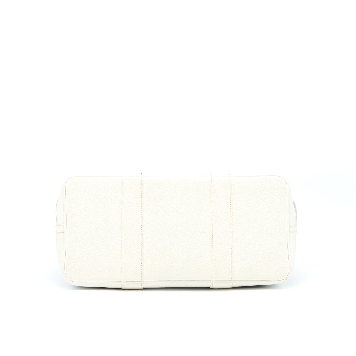 HERMES GARDEN PARTY 36 LEATHER/CANVAS LIGHT BLUE/BLANC SHW