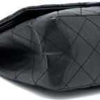 CHANEL 2.55 REISSUE 227 AGED CALFSKIN BLACK RUTHENIUM SHW
