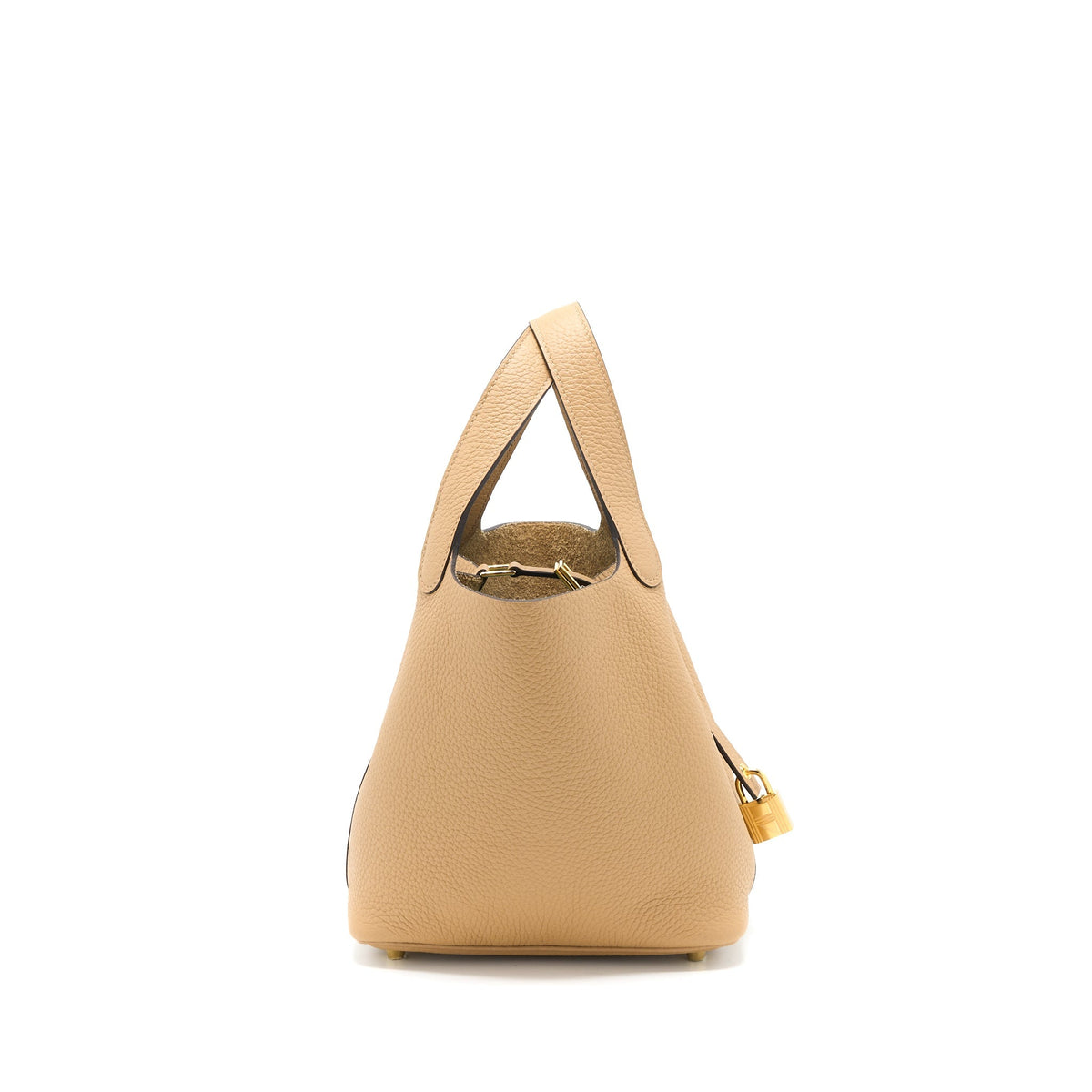 Hermes Picotin 18 Lock Bag Clemence 0M Chai GHW