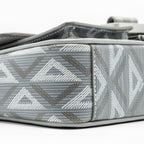 DIOR HIT THE ROAD BAG WITH STRAP DIOR CD DIAMOND CANVAS GREY MULTICOLOUR HARDWARE
