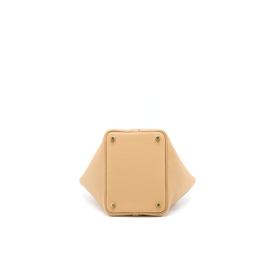 Hermes Picotin 18 Lock Bag Clemence 0M Chai GHW