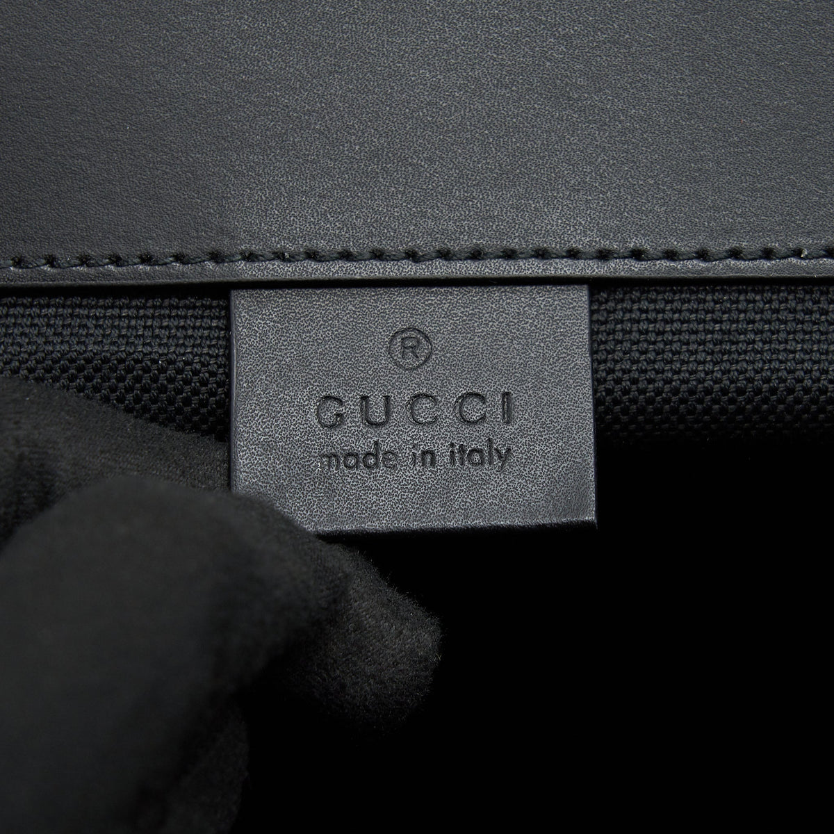 GUCCI MEN BLACK BACKPACK