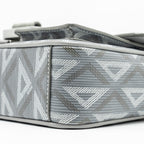 DIOR HIT THE ROAD BAG WITH STRAP DIOR CD DIAMOND CANVAS GREY MULTICOLOUR HARDWARE