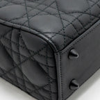 Dior Small Lady Dior My ABCDior Bag Cannage Calfskin So Black
