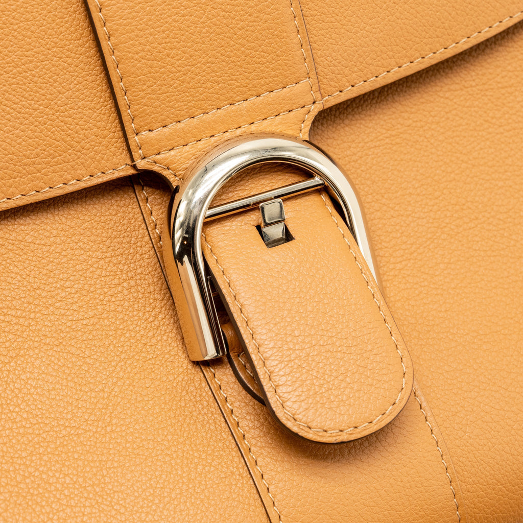 Delvaux Brilliant MM Calfskin Caramel LGHW