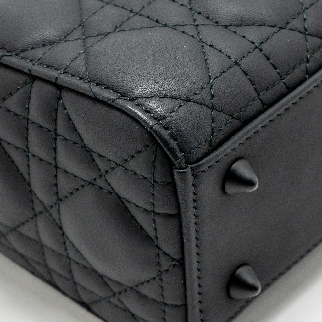 Dior Small Lady Dior My ABCDior Bag Cannage Calfskin So Black
