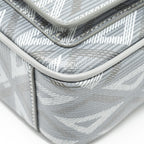 DIOR HIT THE ROAD BAG WITH STRAP DIOR CD DIAMOND CANVAS GREY MULTICOLOUR HARDWARE