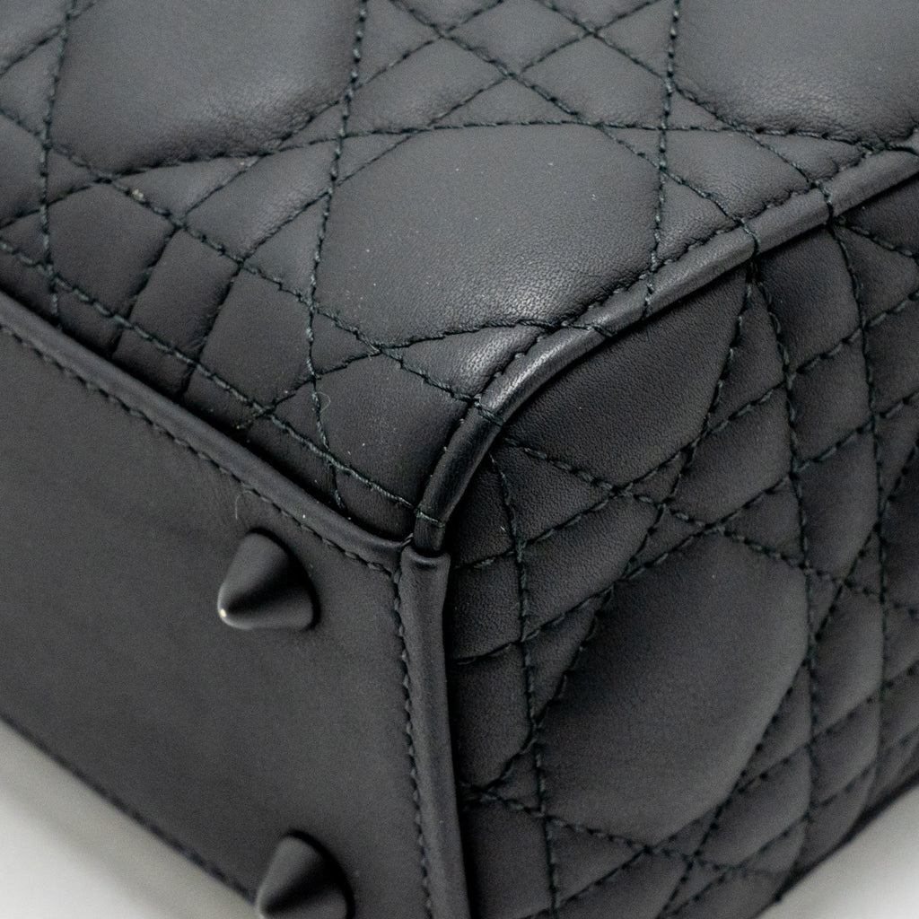 Dior Small Lady Dior My ABCDior Bag Cannage Calfskin So Black