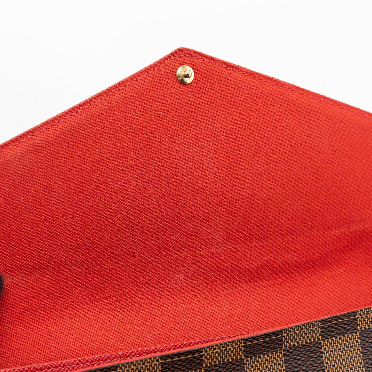 LOUIS VUITTON FELICIE POCHETTE DAMIER EBÈNE CANVAS GHW