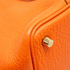 HERMES PICOTIN 18 LOCK BAG CLEMENCE ORANGE GHW