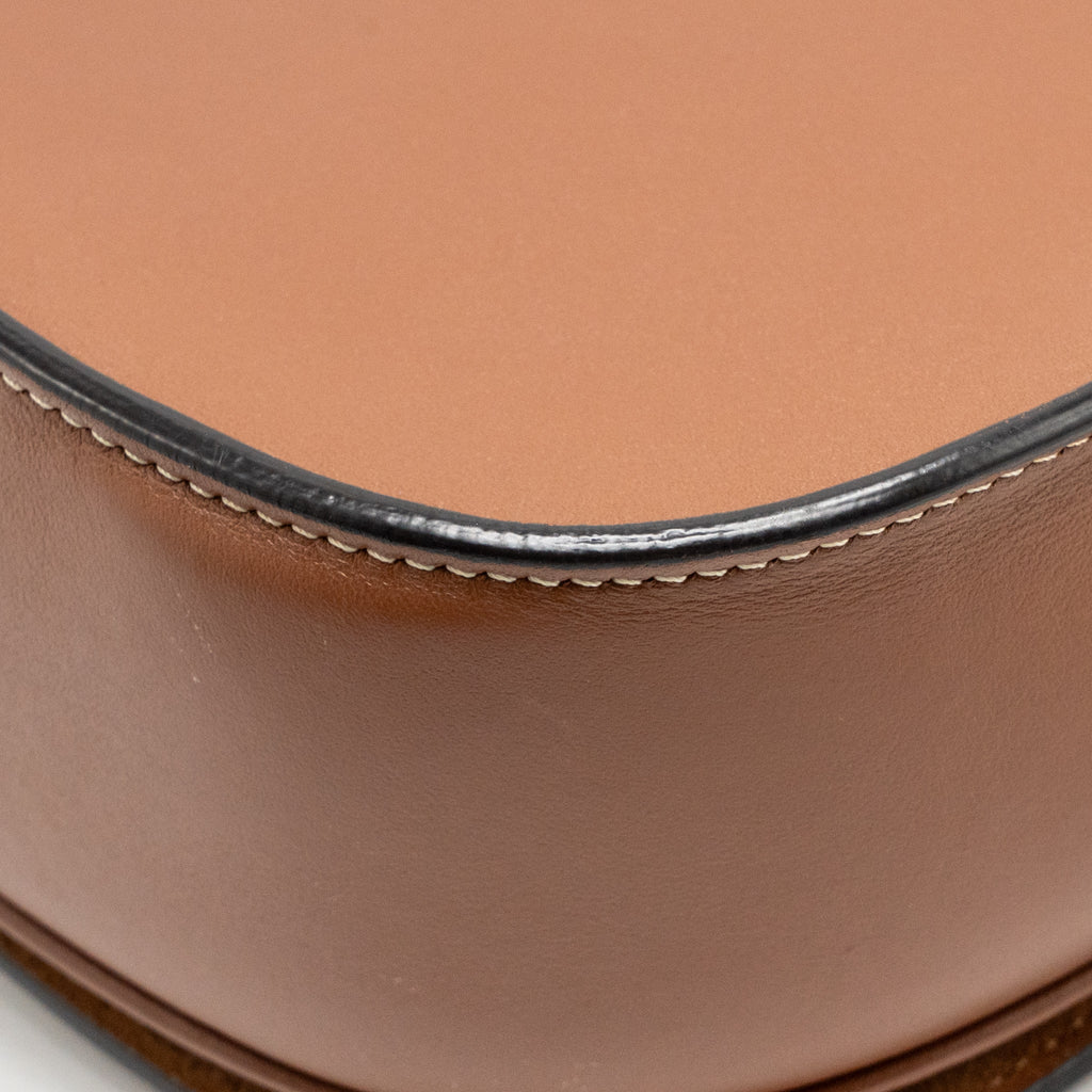 Celine Folco Cuir Triomphe Crossbody Bag Smooth Calfskin Tan GHW