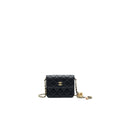 CHANEL 2021 PEARL CRUSH BELT BAG BLACK WITH GHW
