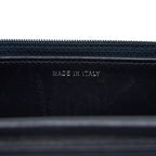 CHANEL WALLET ON CHAIN CHEVRON LAMBSKIN NAVY SHW