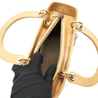 CHRISTIAN DIOR MEDIUM LADY DIOR PATENT LEATHER BEIGE GHW