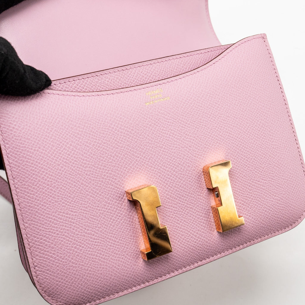 Hermes Mini Constance Epsom X9 Mauve Sylvestre RGHW
