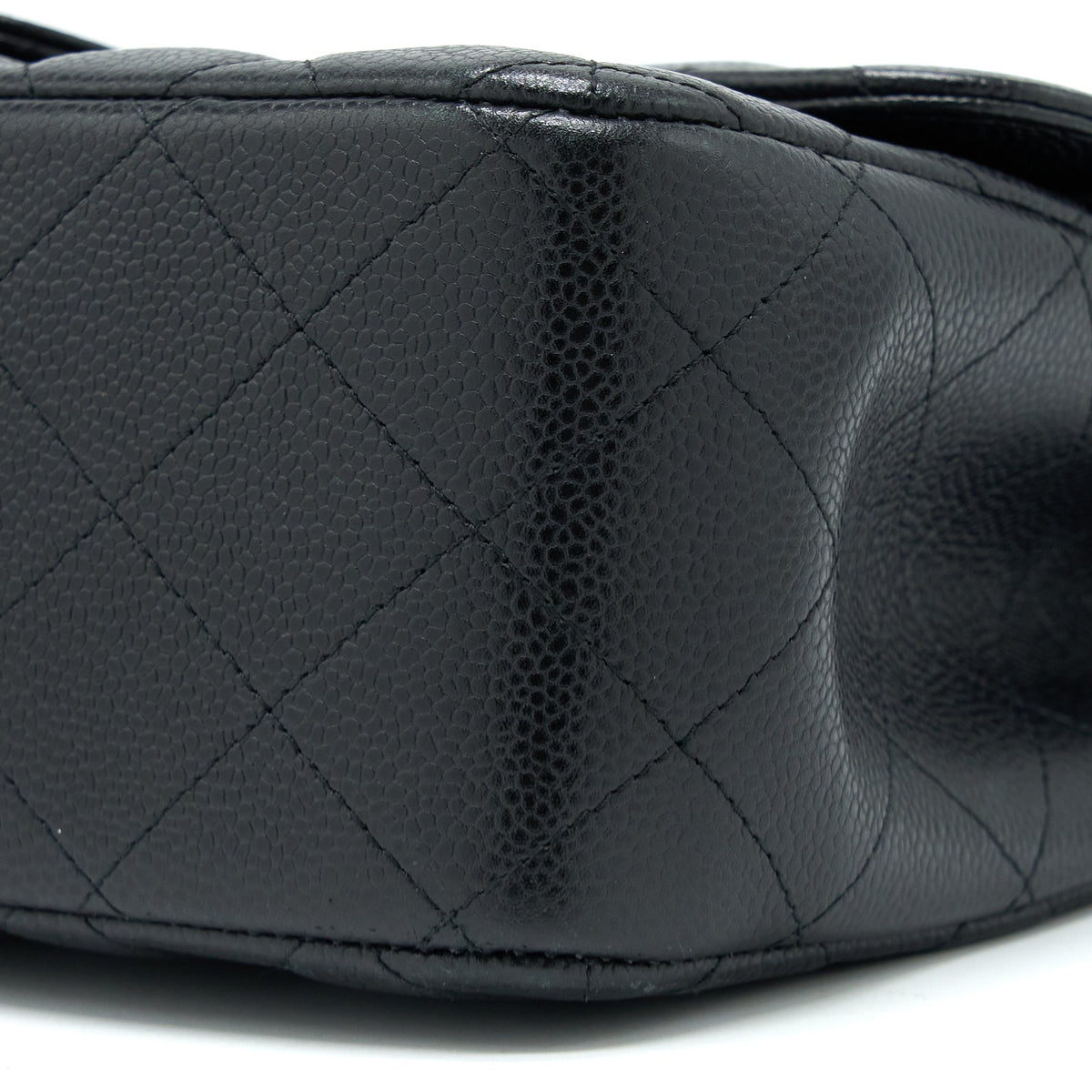CHANEL CLASSIC JUMBO DOUBLE FLAP BAG CAVIAR BLACK GHW
