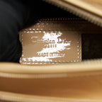 CHRISTIAN DIOR MEDIUM LADY DIOR PATENT LEATHER BEIGE GHW