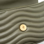 LOUIS VUITTON NEW WAVE MULTI POCHETTE CALFSKIN KAKI GREEN GHW