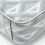 DIOR HIT THE ROAD BAG WITH STRAP DIOR CD DIAMOND CANVAS GREY MULTICOLOUR HARDWARE