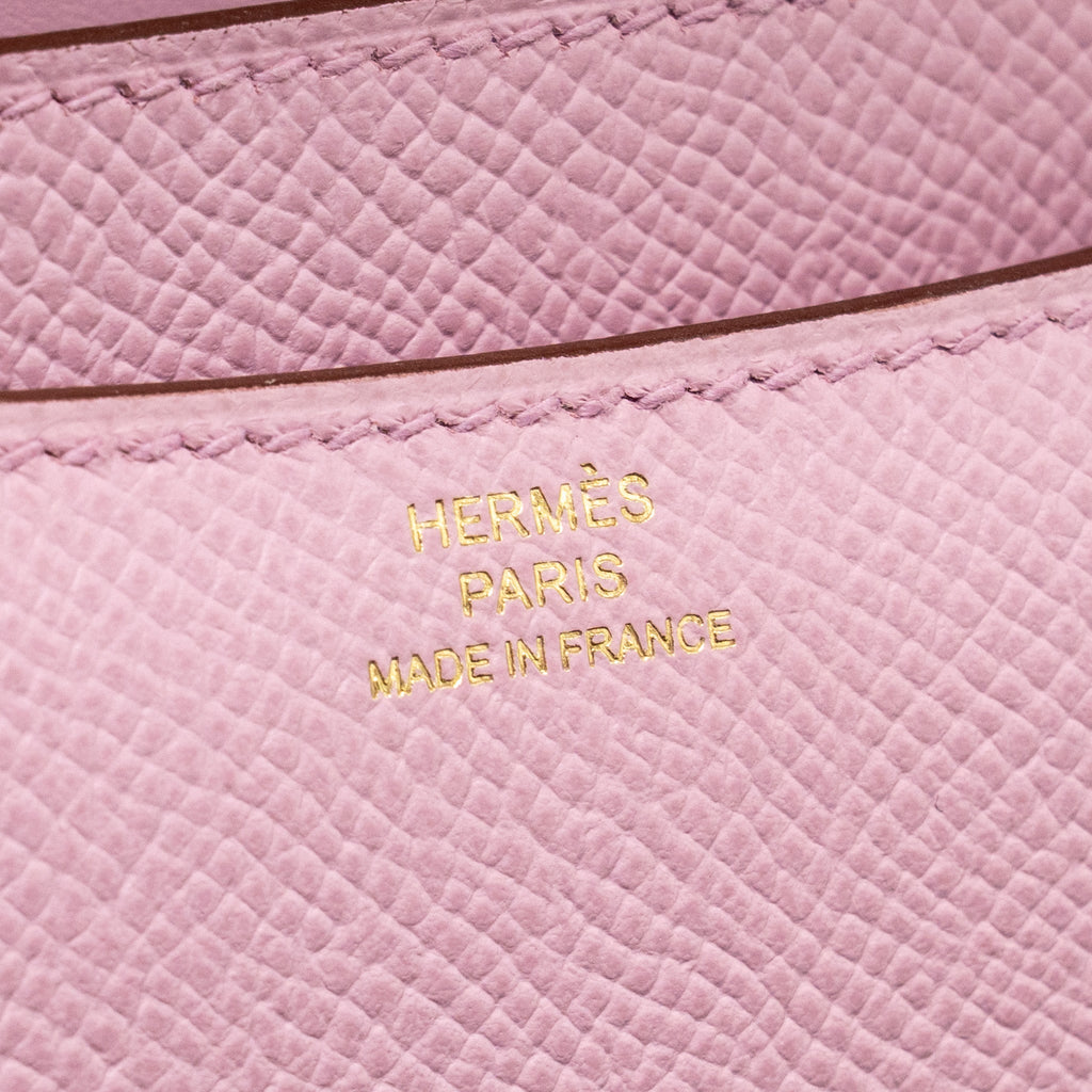 Hermes Mini Constance Epsom X9 Mauve Sylvestre RGHW