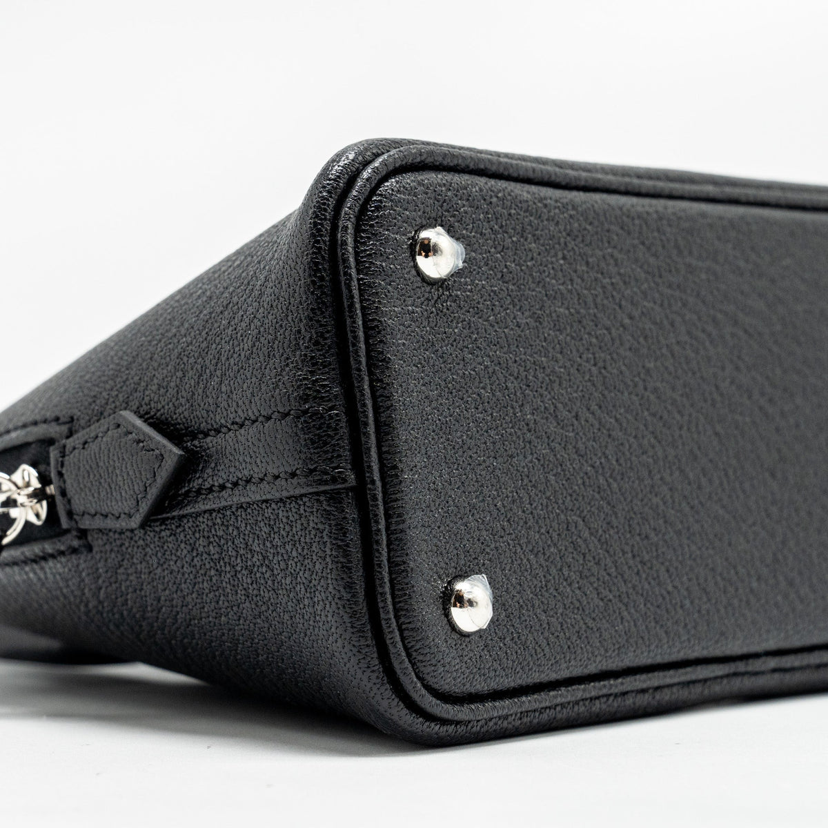 HERMES MINI BOLIDE CHEVRE MYSORE BLACK SHW