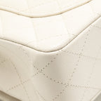 Chanel Small Classic Double Flap Bag Caviar Ivory LGHW (Microchip)