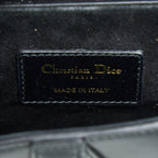 DIOR SMALL SADDLE BAG CALFSKIN BLACK GHW