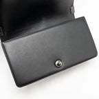 CHANEL MEDIUM BOY BAG CALFSKIN BLACK RUTHENIUM SHW