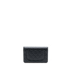 CHANEL CLASSIC WALLET ON CHAIN CAVIAR BLACK GHW (MICROCHIP)
