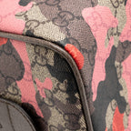 Gucci GG Camouflage Boston Bag GG Supreme Canvas/Leather Brown/Pink/Red SHW